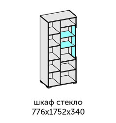 Шкаф со стеклом Аллегро-10 